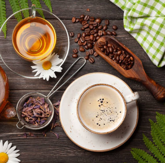 Tea and coffee